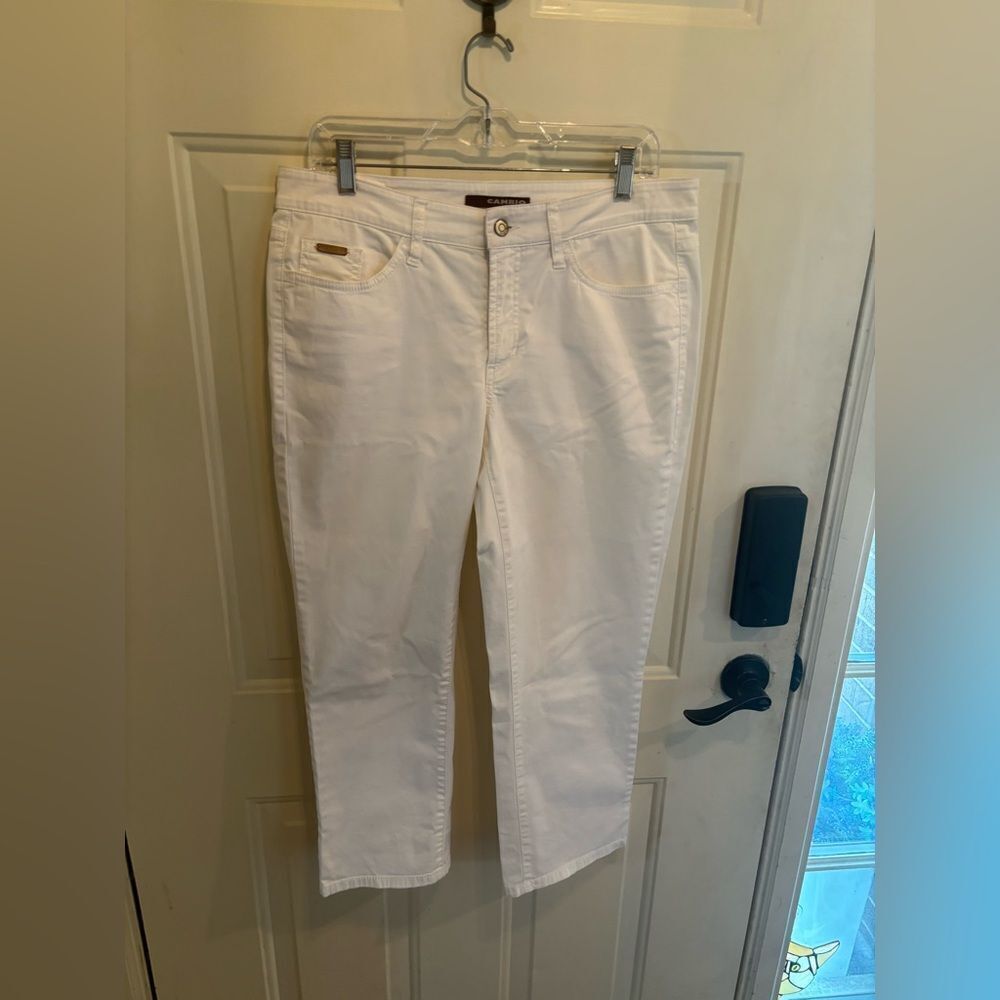 Cambio Norah Short White Ankle Jeans for Women - Picture 2 of 8